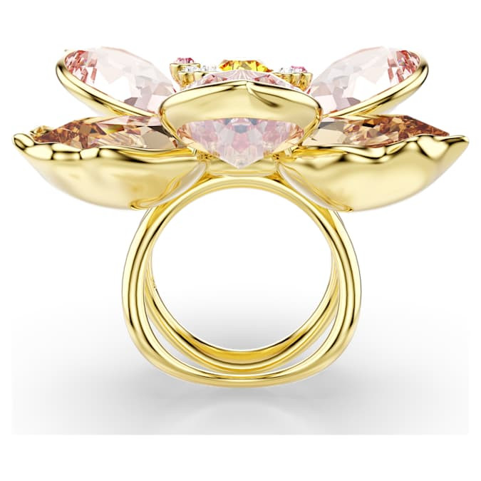 Swarovski Idyllia Ring Mixed cutting set with gemstones flowers Size: US 8