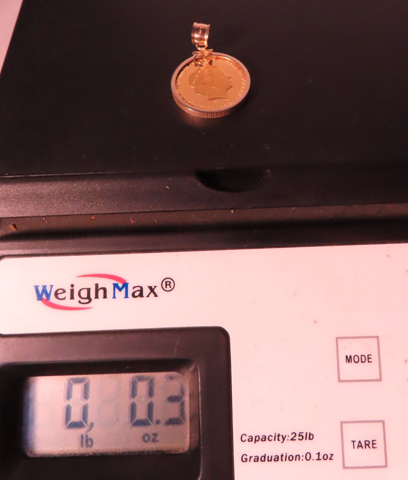 2021 Solomon Islands 1/4oz 24K Gold Coin Pendant & 1.3oz Solid Gold Rope Chain