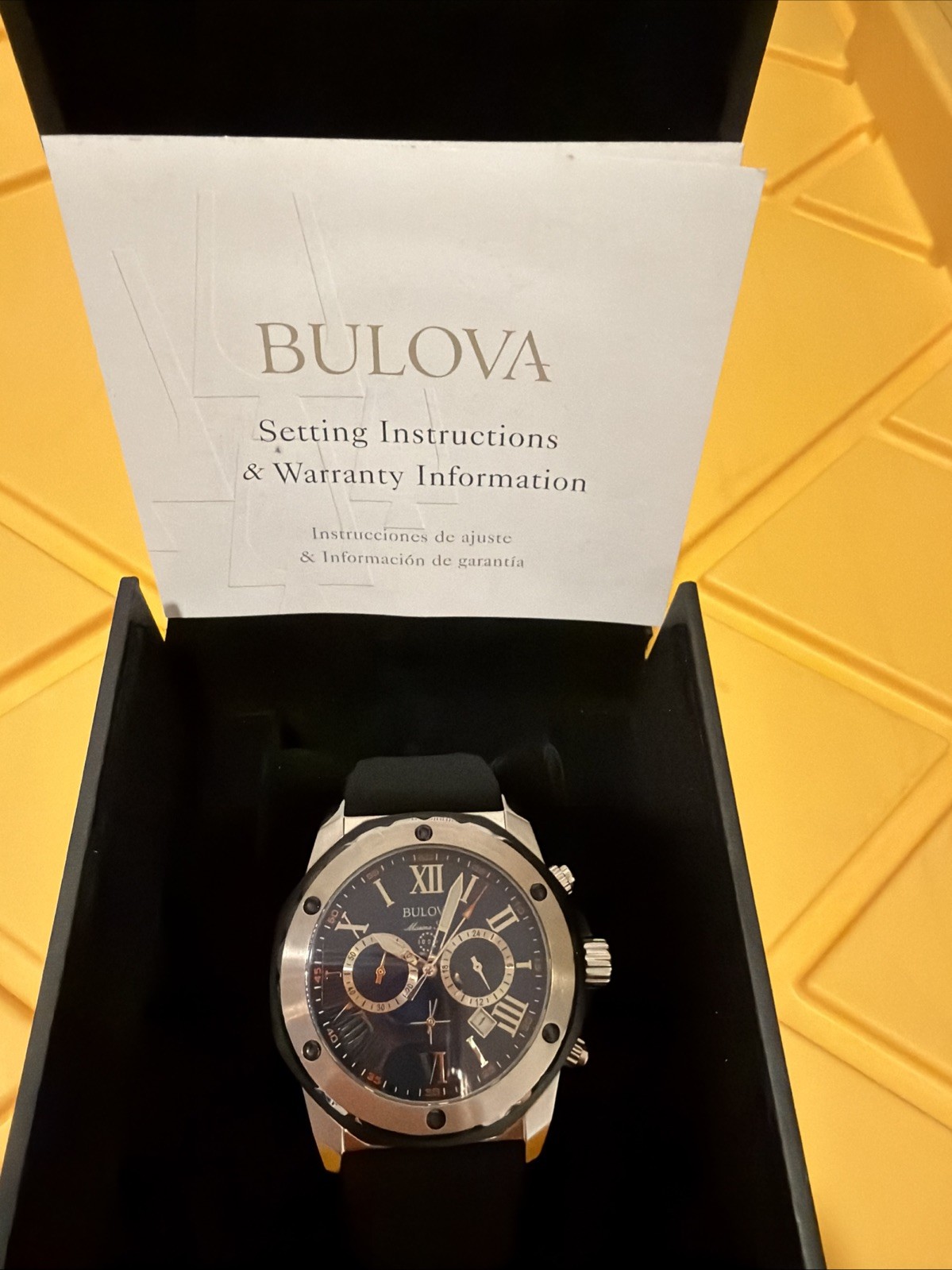 Bulova Men’s Watch 98B258 New In Box With Tags See Pictures
