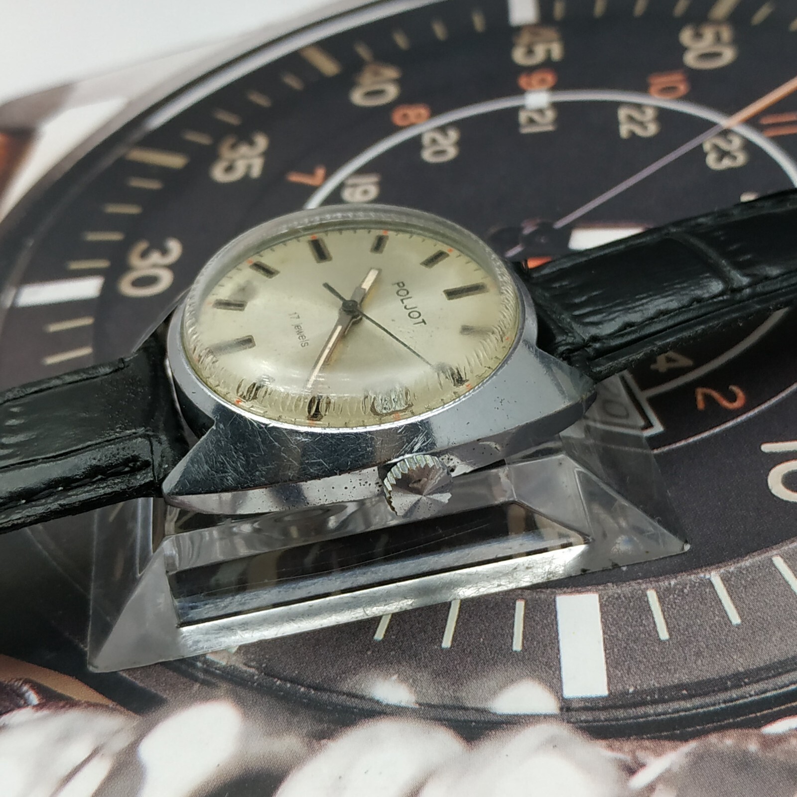 Dress Men’s Watch POLJOT Vintage USSR Mechanical SERVICED Retro Soviet Union ☭