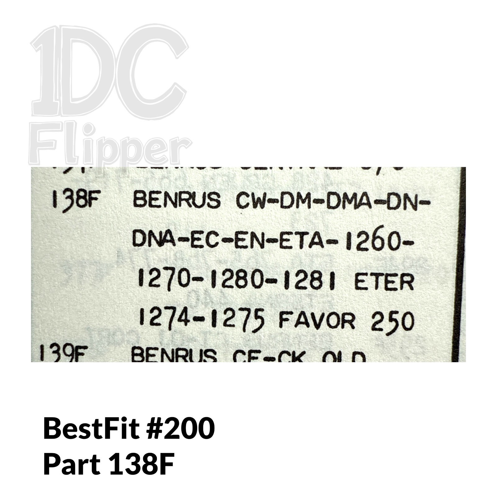 Benrus CW 401/59 WINDING STEM BestFit 200/138F 1.10 16.0mm ETA 1260 Read List!