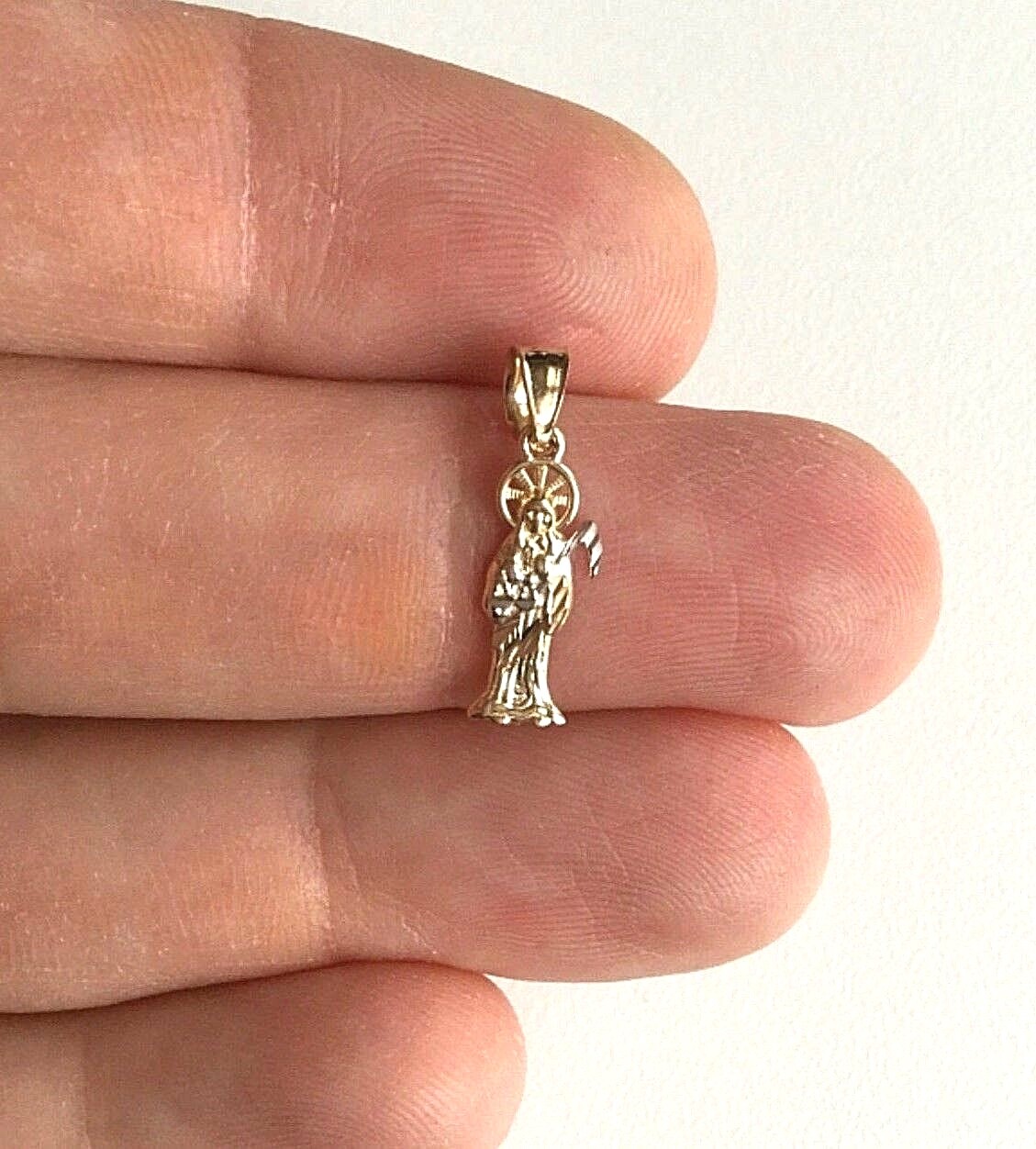 14K SOLID GOLD GRIM REAPER PENDANT- 20mm/0.78 inches Grim Reaper Pendant -PT99