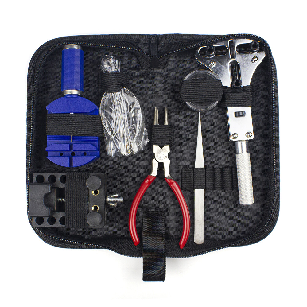 915Pcs Watch Repair Kit Watchmaker Case Opener/Press Spring Bar Link/Pin Remover