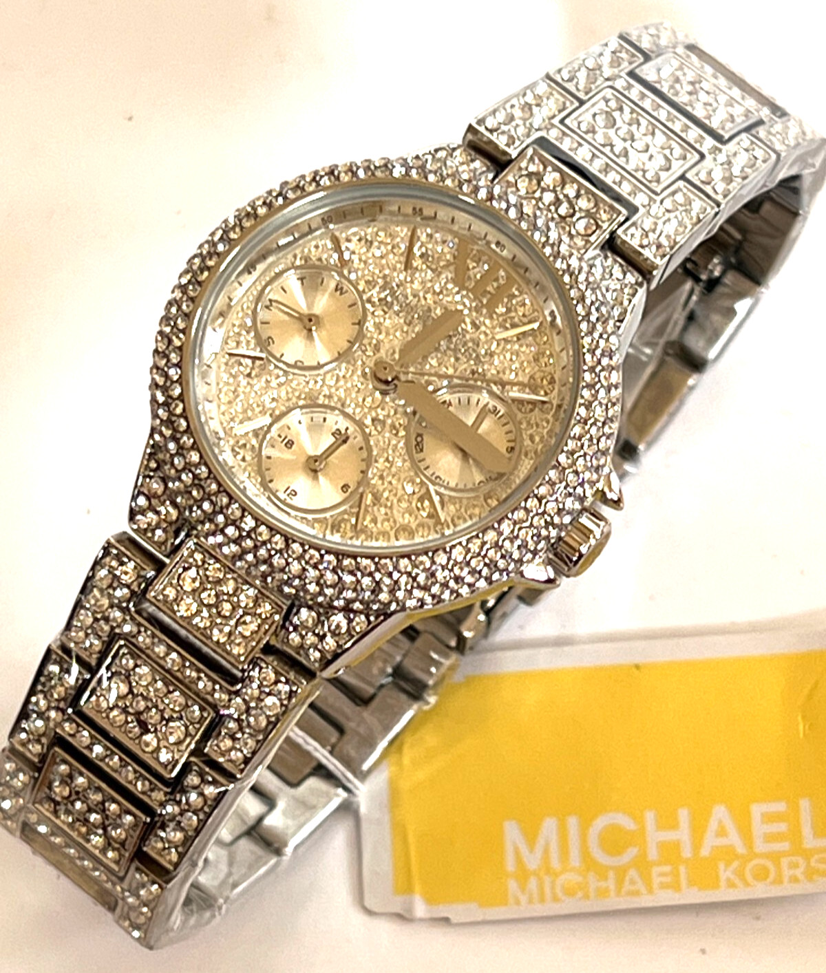MICHAEL KORS MK6996 Mini Camille Pavé Silver-Tone Ladies Watch BNWT GiftBox $450