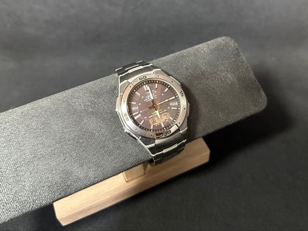 Working condition CASIO WVA-470 Wave Ceptor radio-controlled solar watch