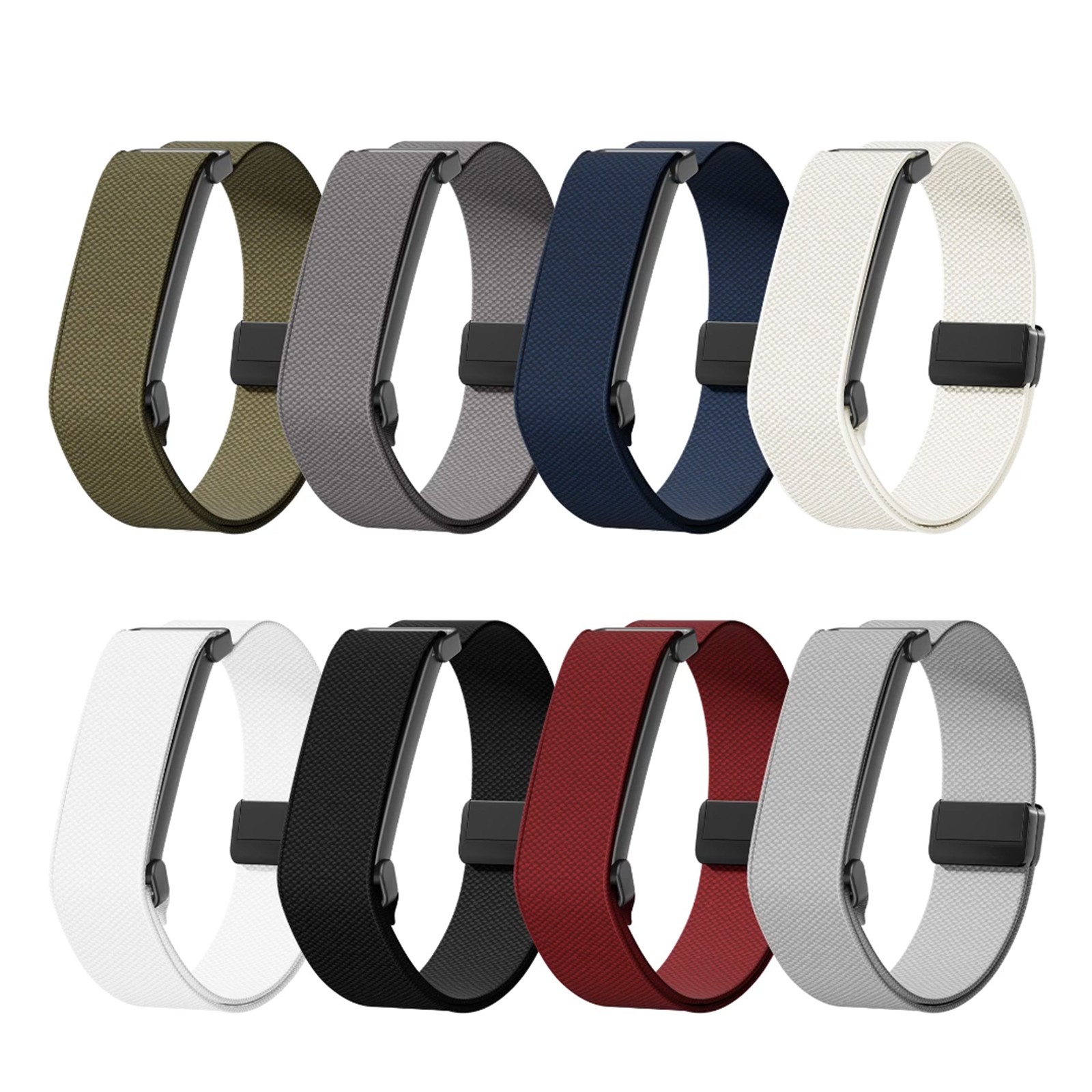Sports Nylon Metal Loop Band For Google Fitbit Air Adjustable Wristband Strap
