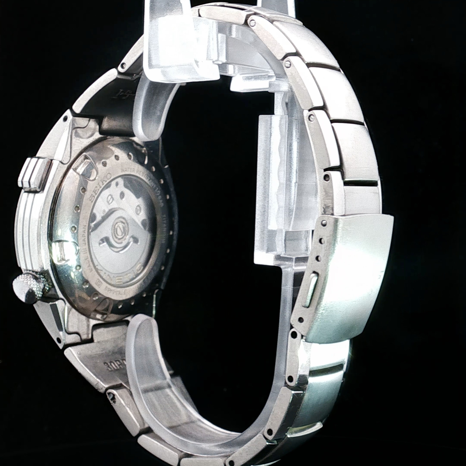 Seiko Sportura SLQ011 – Kinetic Chronograph – 9T82 – Jay Leno Titanium **SUPER R