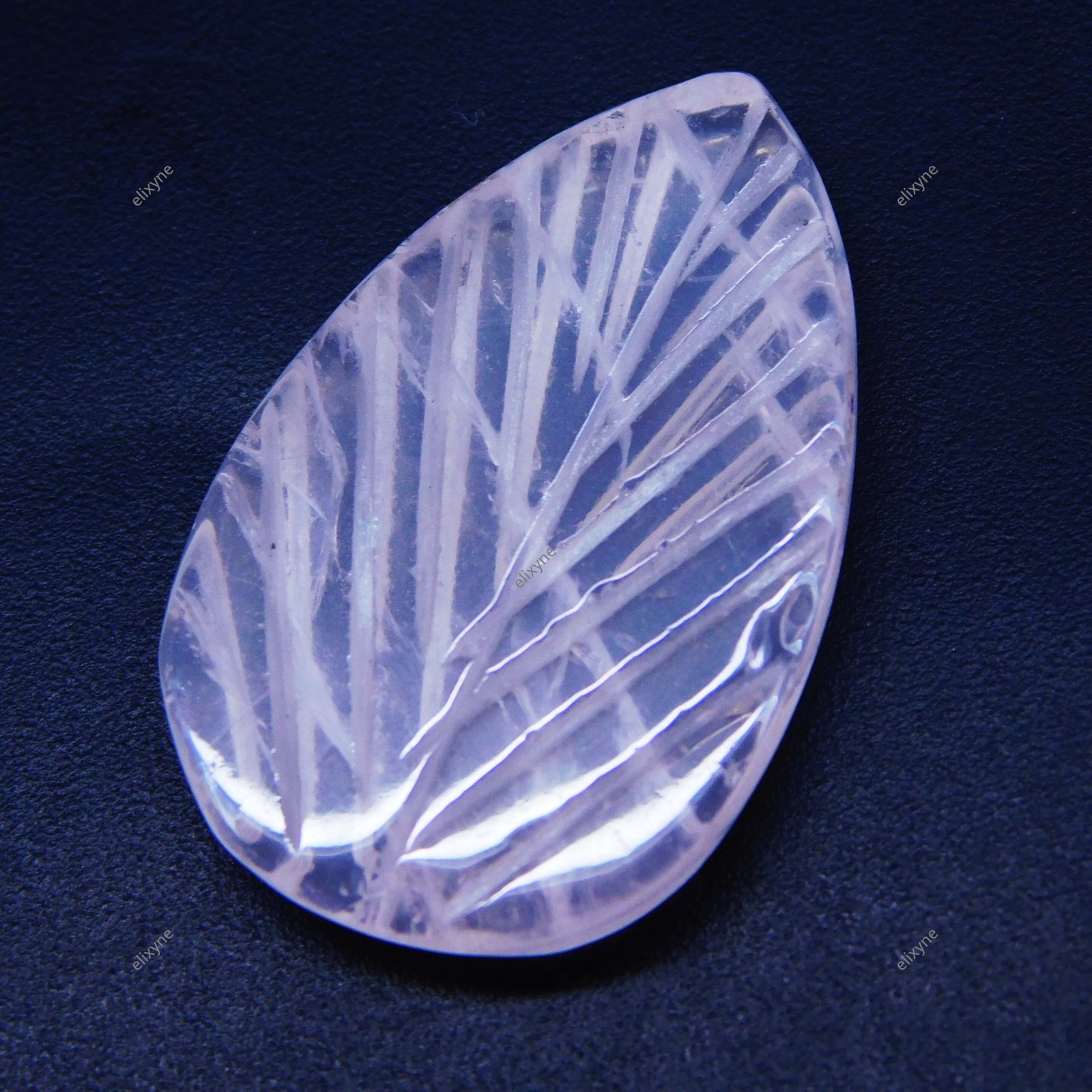 26.75 Ct Natural Ametrine Pear Carving Shape Certified Untreated Gemstone