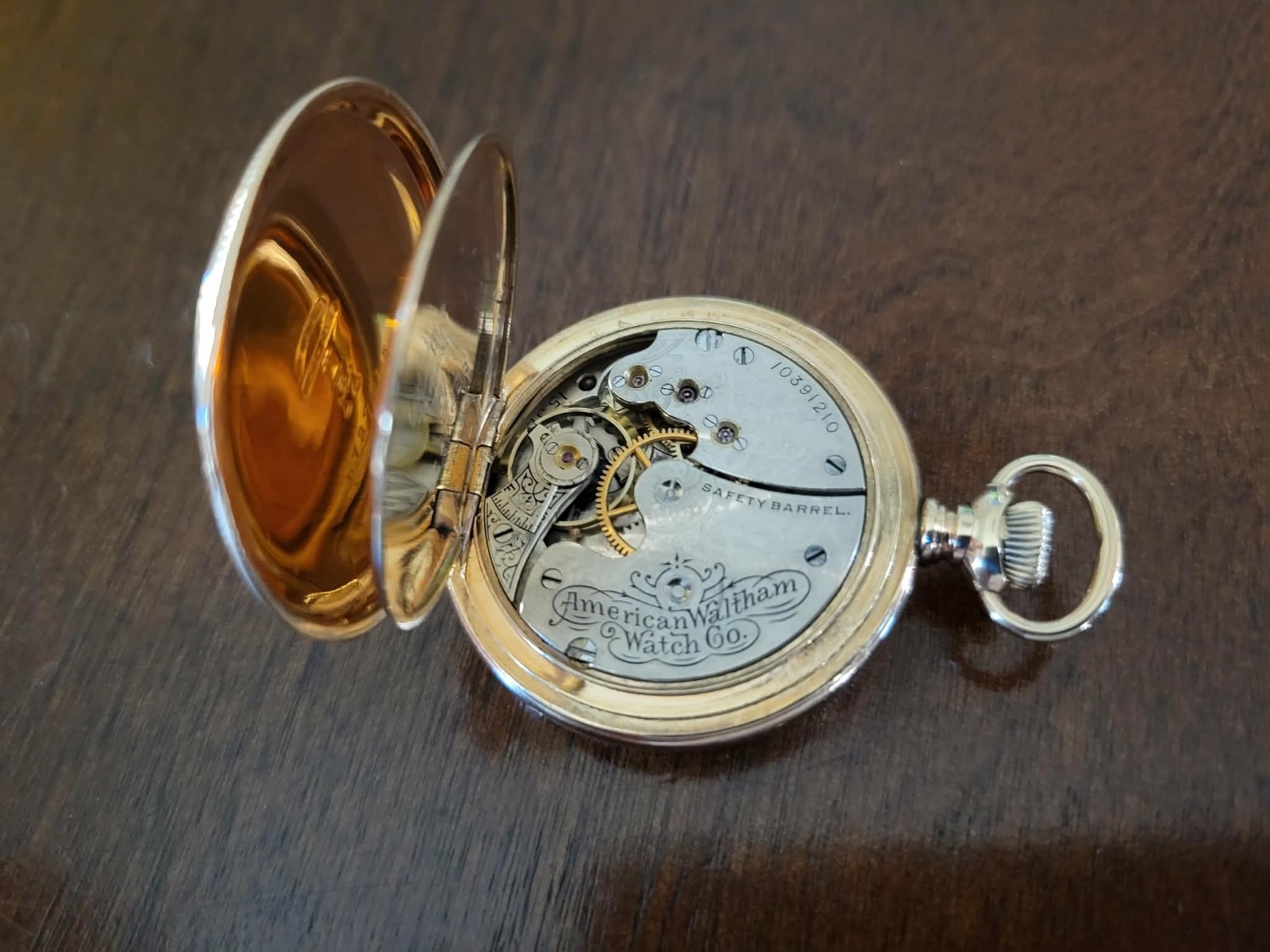1901 Waltham Seaside Model # 1891, 14K gold filled Pocket Watch, 15 jewels
