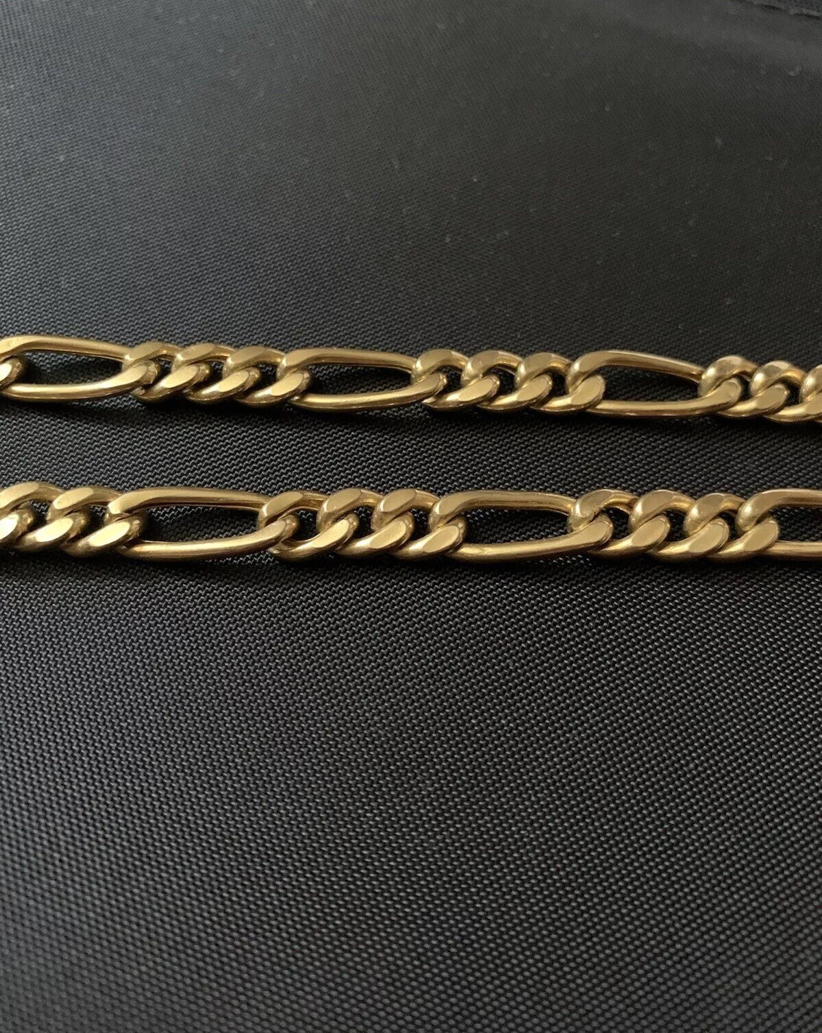 ✨RARE 14K SOLID YELLOW GOLD FIGARO LINK CHAIN NECKLACE APPROX 7MM 30G CLASSIC✨