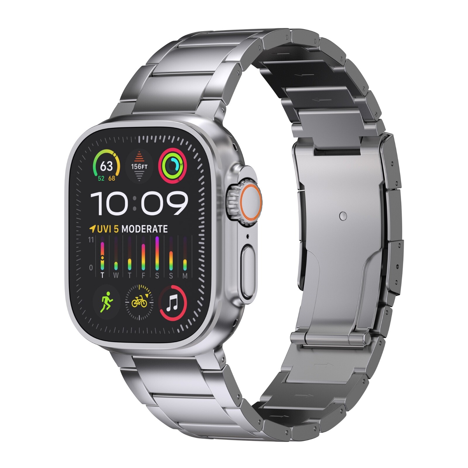 Titanium Band for Apple Watch Ultra 2 & Ultra 1 – 49mm Titanium Metal Bracelet