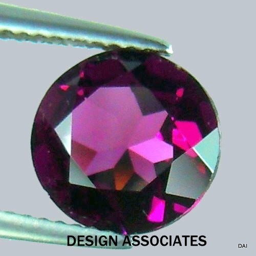 RHODOLITE GARNET 3.25 MM ROUND CUT 3 PIECE SET BEAUTIFUL COLOR