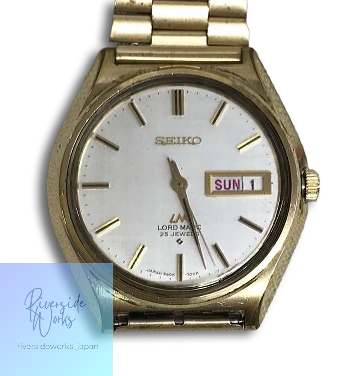 SEIKO LORD MATIC Automatic Watch 5606-7010 As-Is
