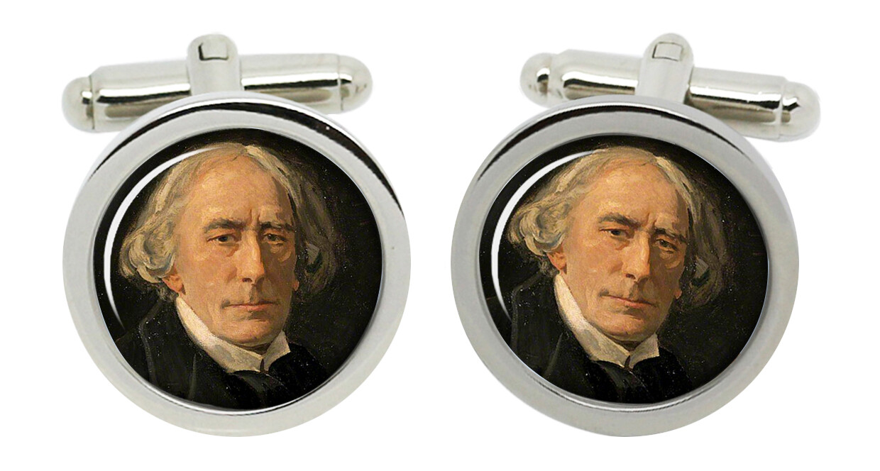 Henry Irving Cufflinks in Chrome Box
