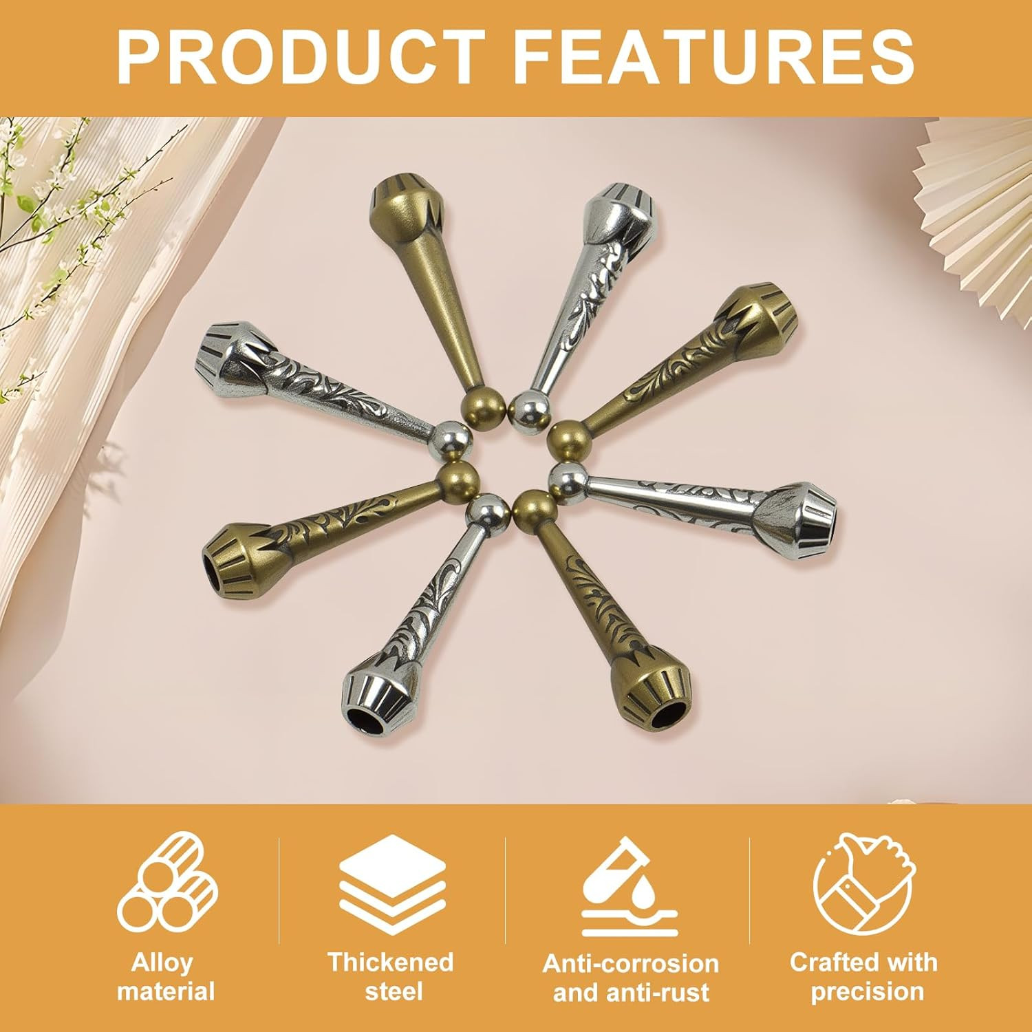 Bolo Tie Findings Kit – 36 Pieces with Silver & Bronze Tips and Slides