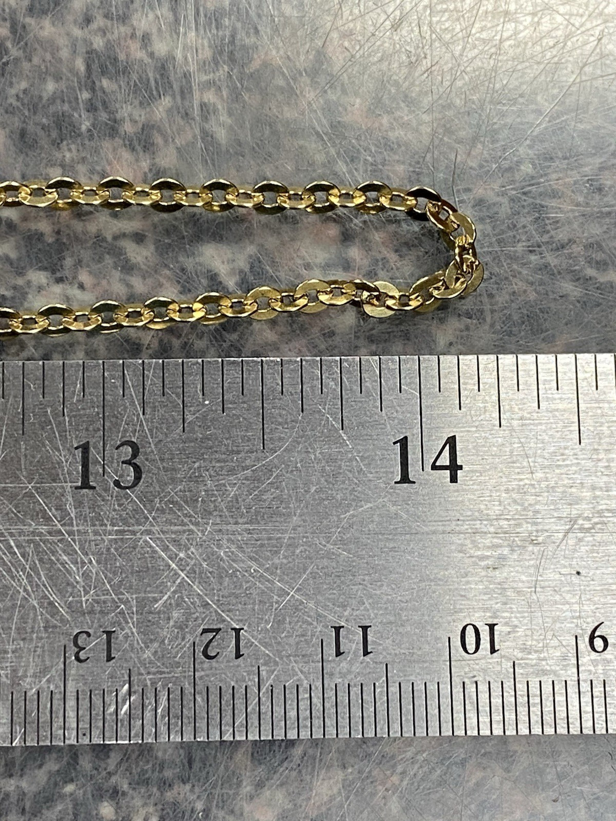 UNO A-ERRE Italy 14K Rolo Link Chain 28”