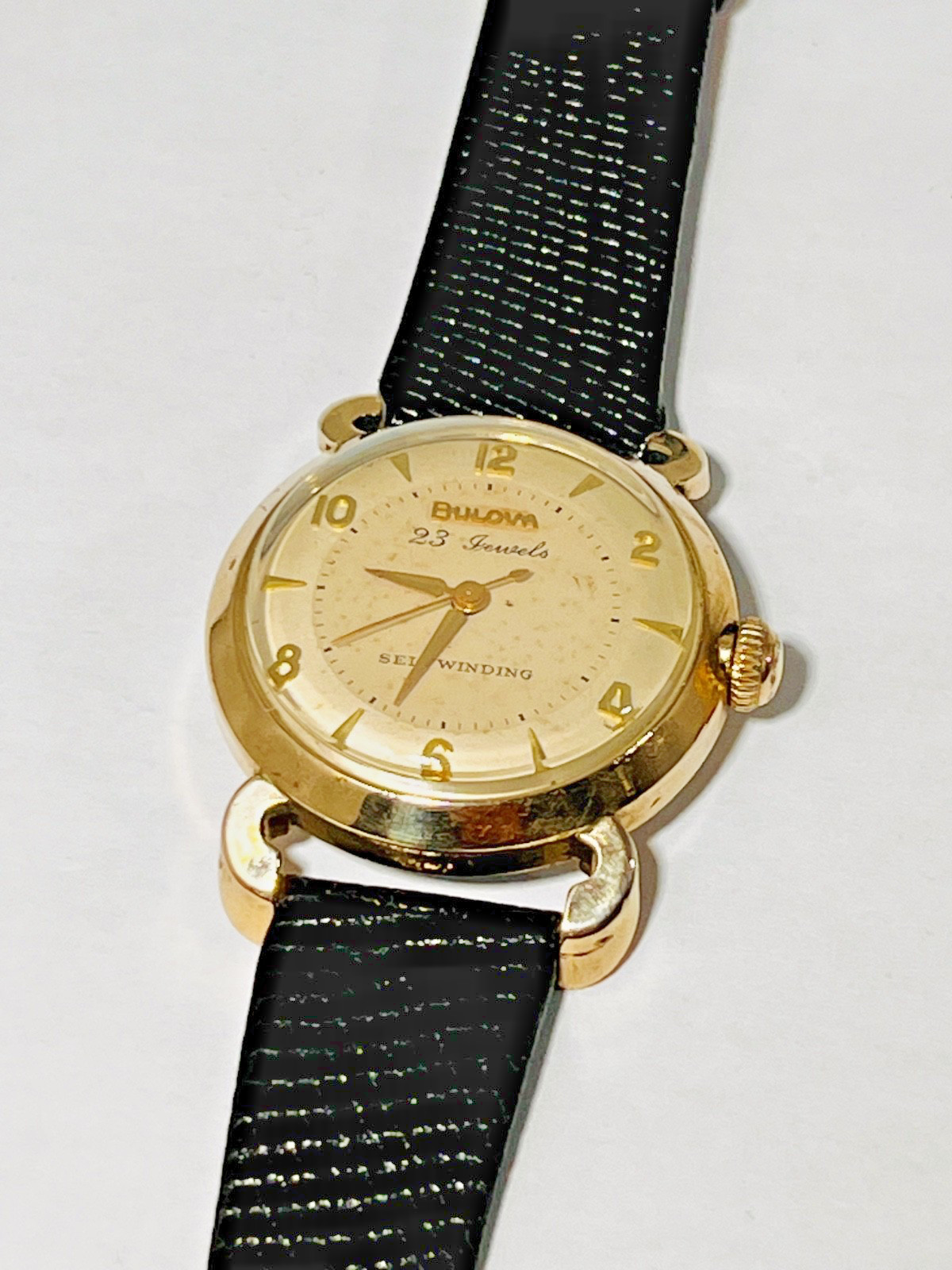 Vintage Bulova 23 Jewels Fancy Lugs Self Wind 1958 Wristwatch All Original Runs!