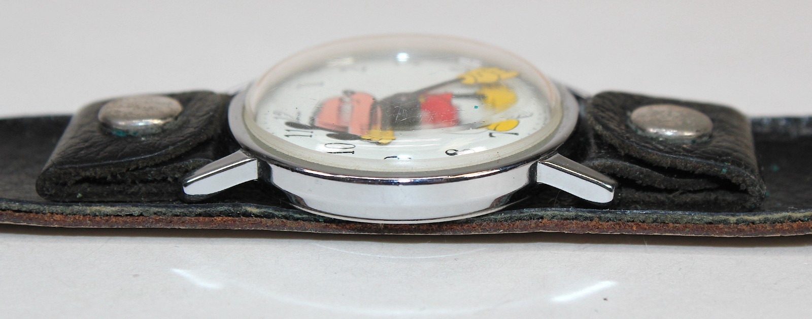 Vintage Ingersoll Timex Mickey Mouse Manual Wind Wrist Watch • Box • Works