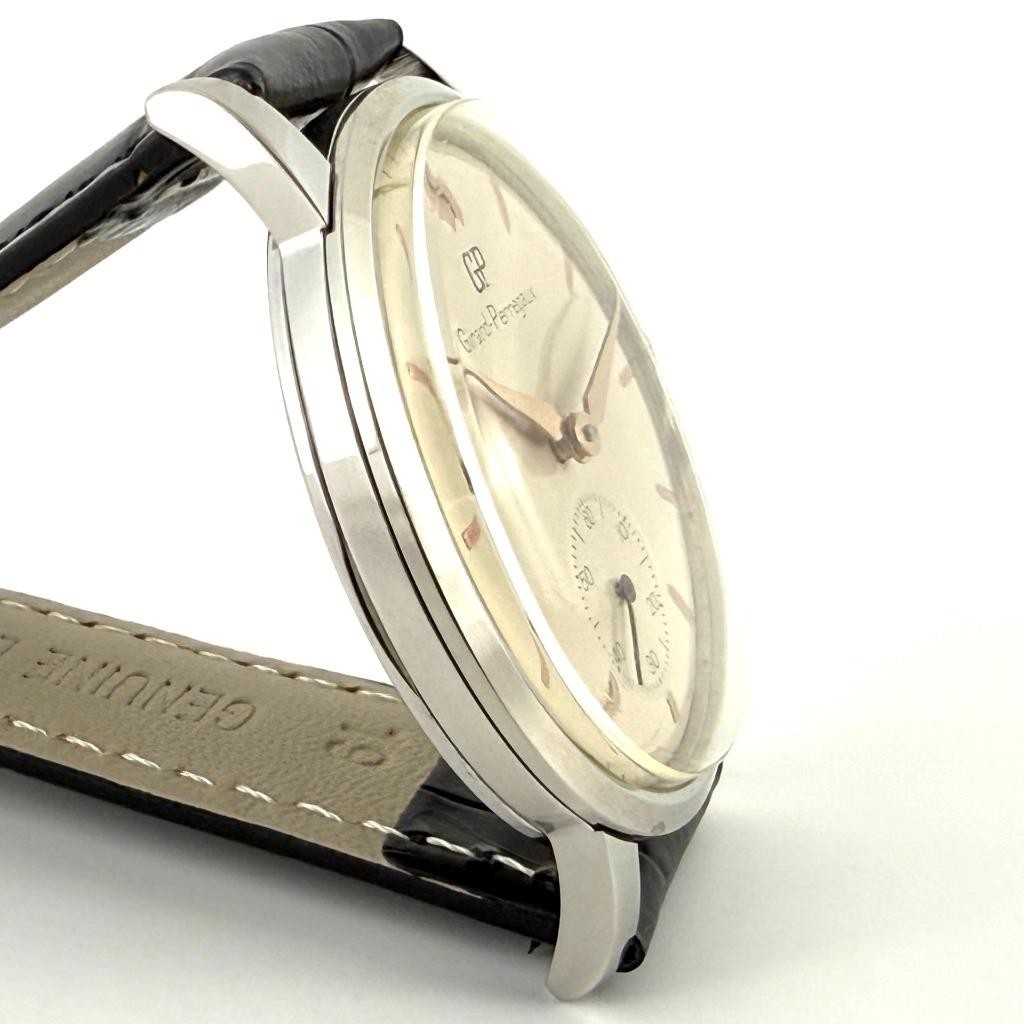 OVERSIZED GIRARD PERREGAUX MANUAL WIND DRESS VINTAGE GENTS WATCH STAINLESS STEEL