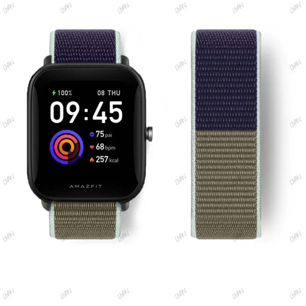 20mm/22mm watch band For Amazfit GTR/GTS 4-3-2-2e/GTR 42mm-47mm/bip-U-S-lite Nyl