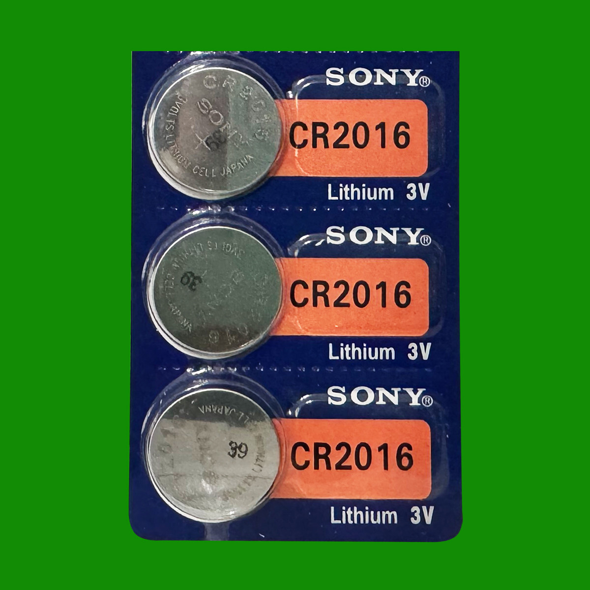 SONY CR2016 LITHIUM 3V BATTERY – 3Pcs