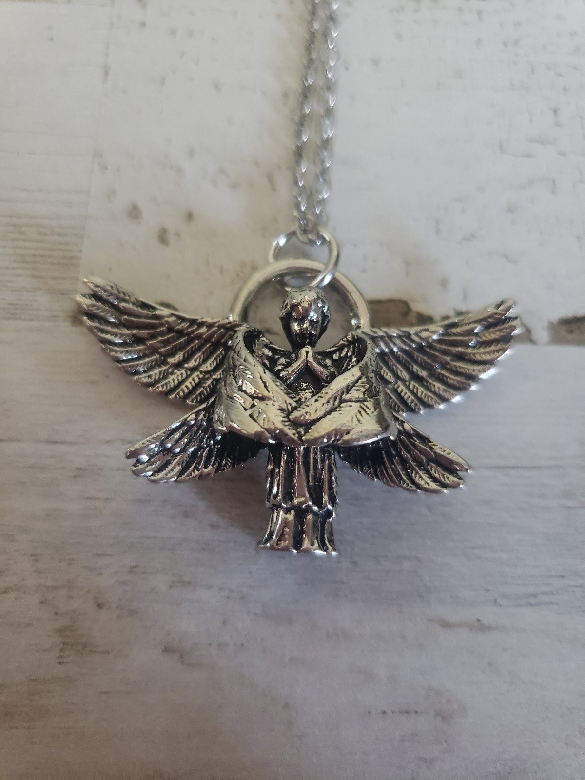 Angel necklace child love kid jewelry baby cute men man women woman gift spirit
