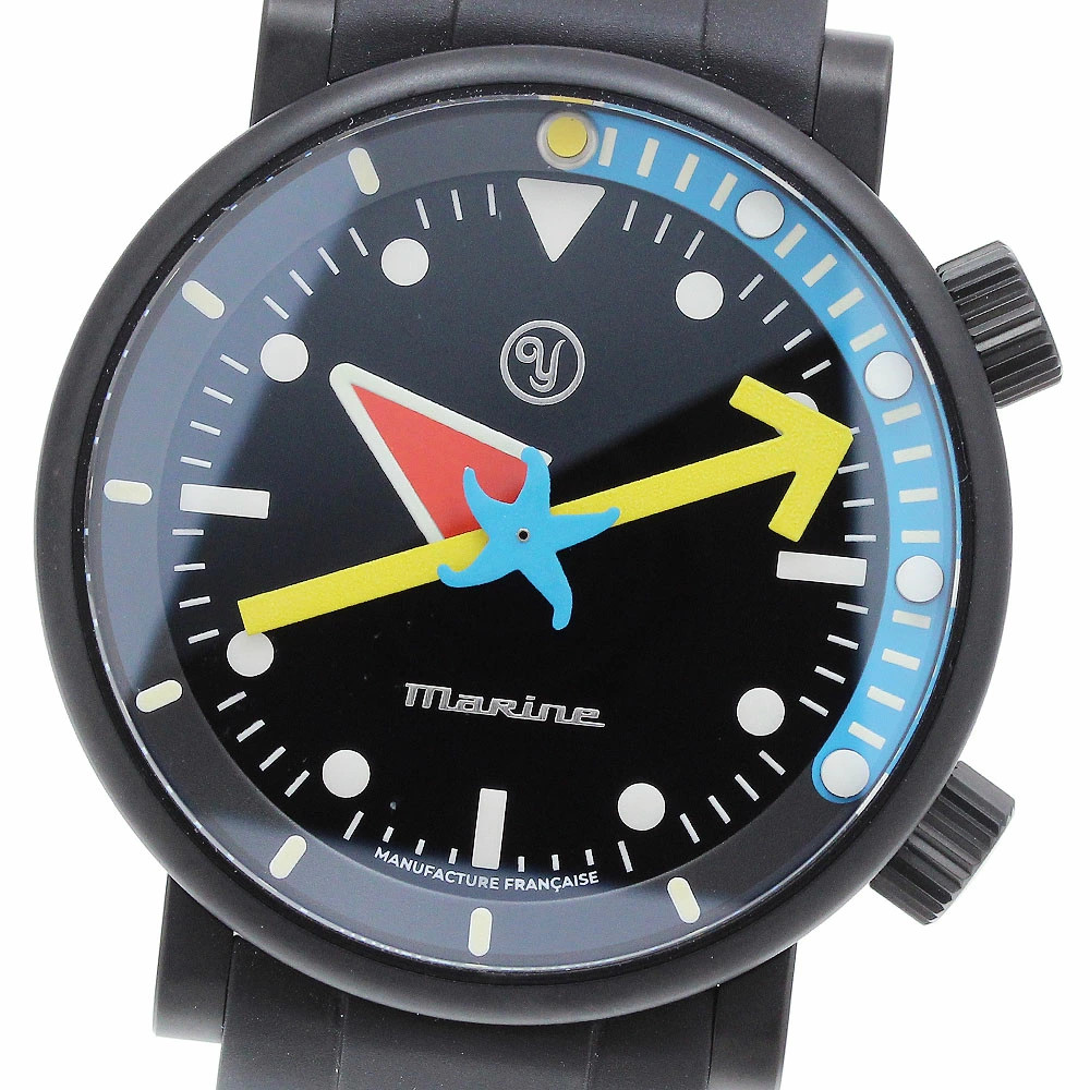 YEMA x Alain Silberstein Watch 20.24.66.TN Date Automatic Black Dial Men’s w/Box