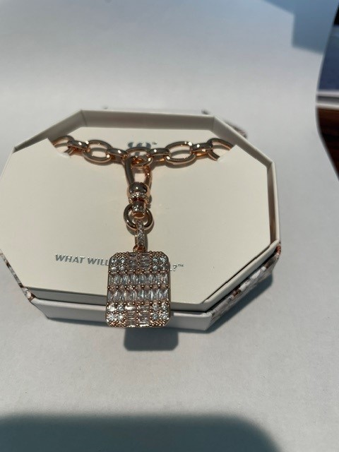 BP Necklace NK28221 Be Anything But Basic CZ Rose Gold Plated