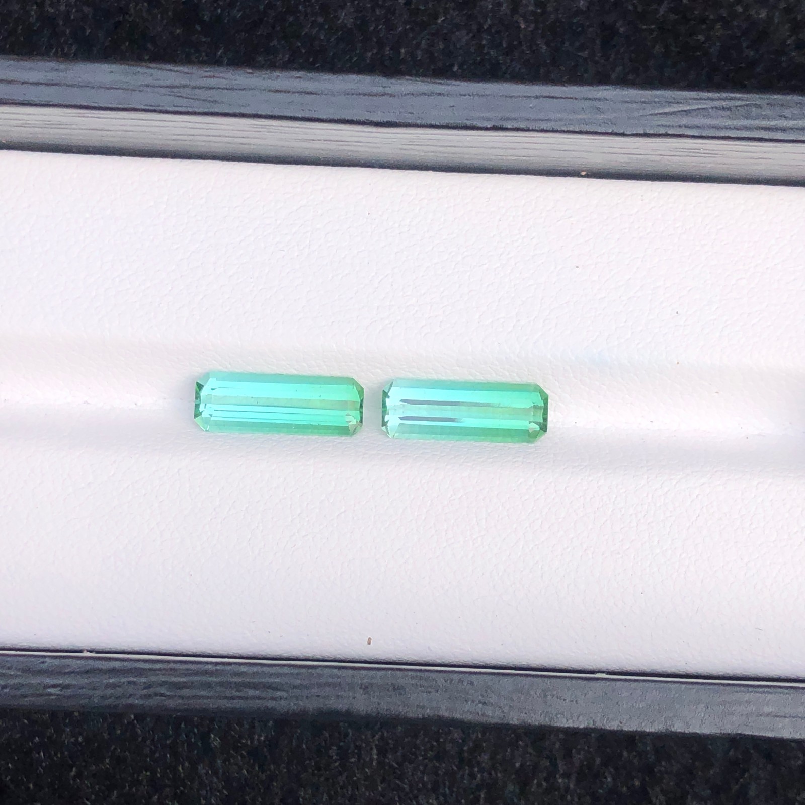 3.35 Carat Natural Pair Of Blue Green Lagoon Tourmaline from Afghanistan