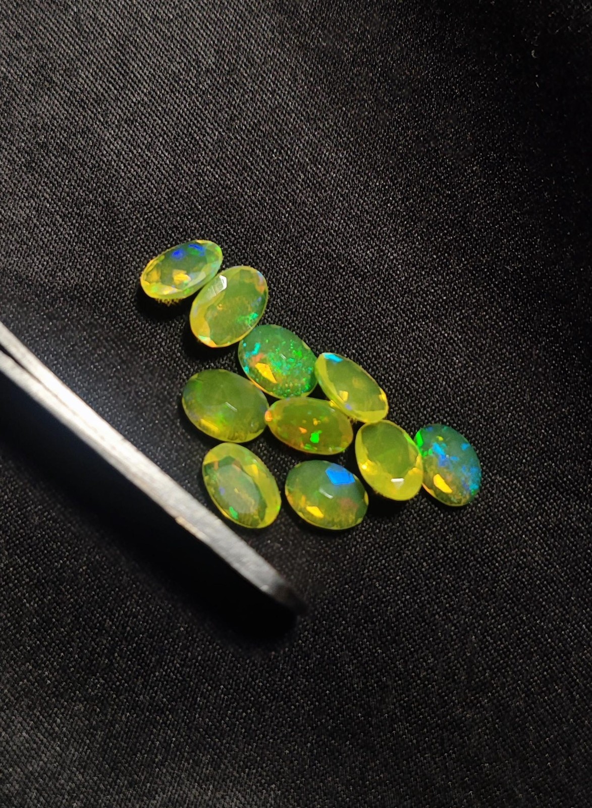 Natural Yellow Ethopian Opal Oval Faceted Cut 3x5mm To 8x10mm Loose Gemstone