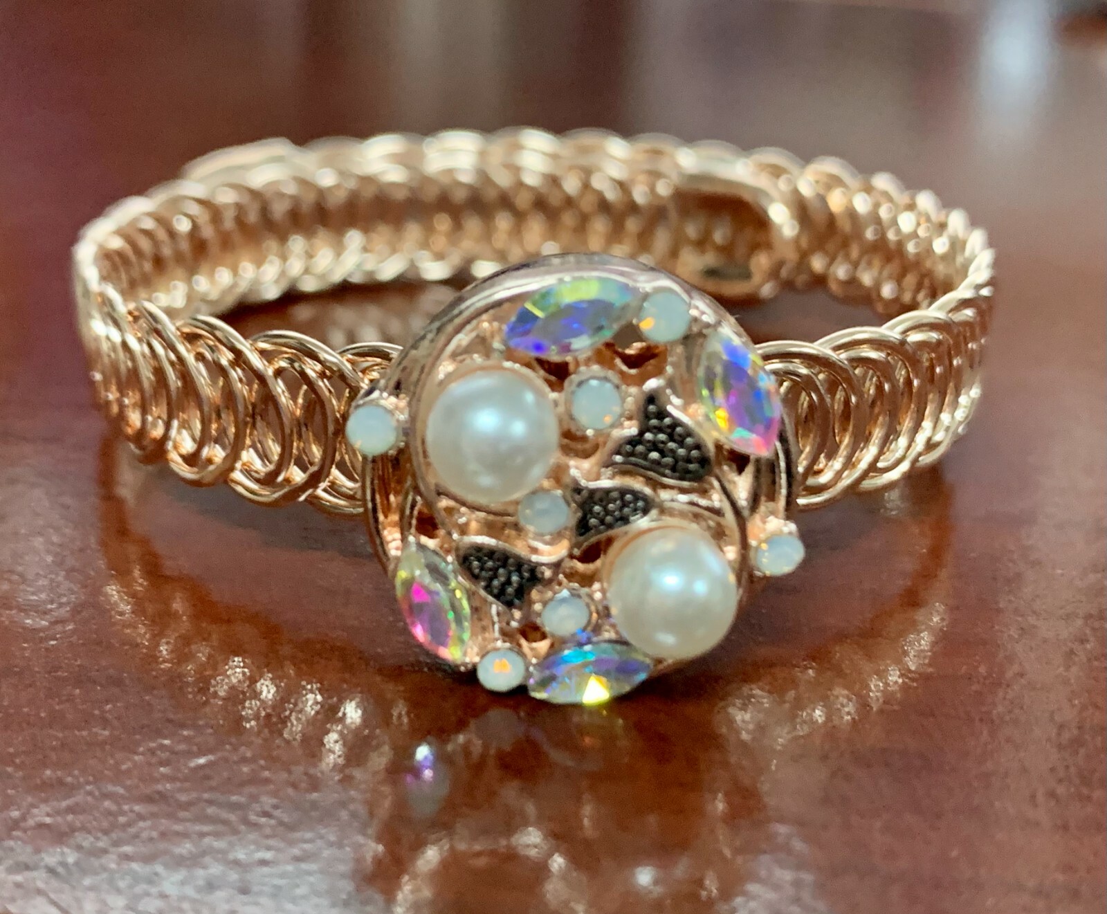 Snap Jewelry Rose Gold Wrap Coil Bracelet Adjustable fits 18-20mm Ginger Charms