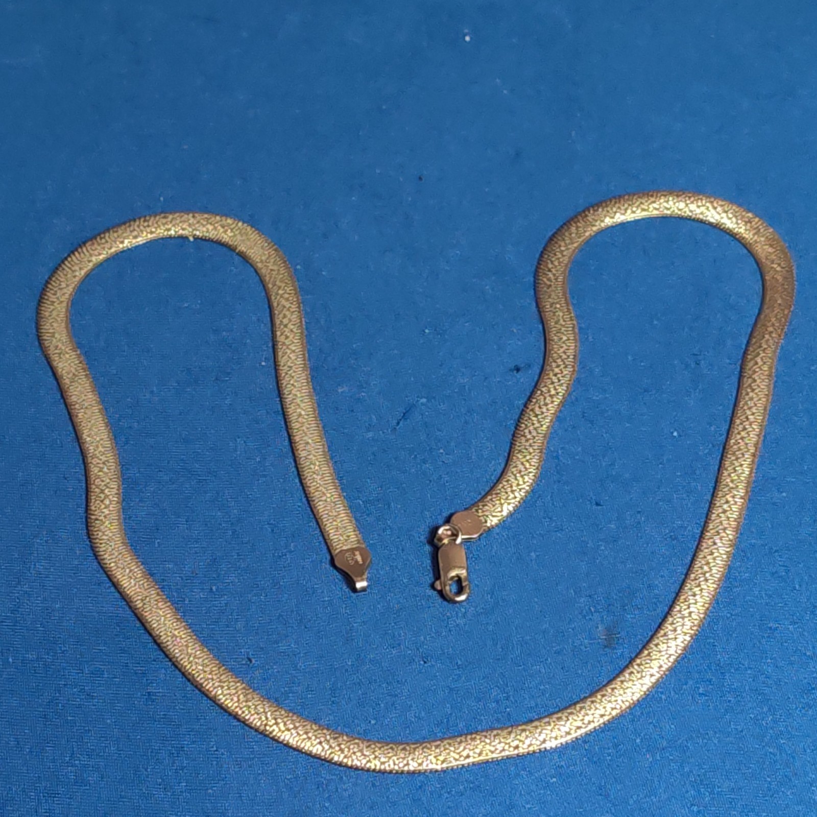 Solid 925 Sterling Silver Herringbone Chain Milor 20″ 51cm 6mm 14.2g