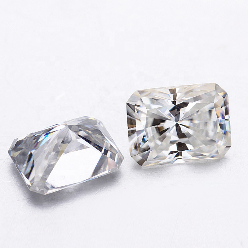 GRA Certified Loose Moissanite Radiant Cut Stones D VVS1 All Sizes