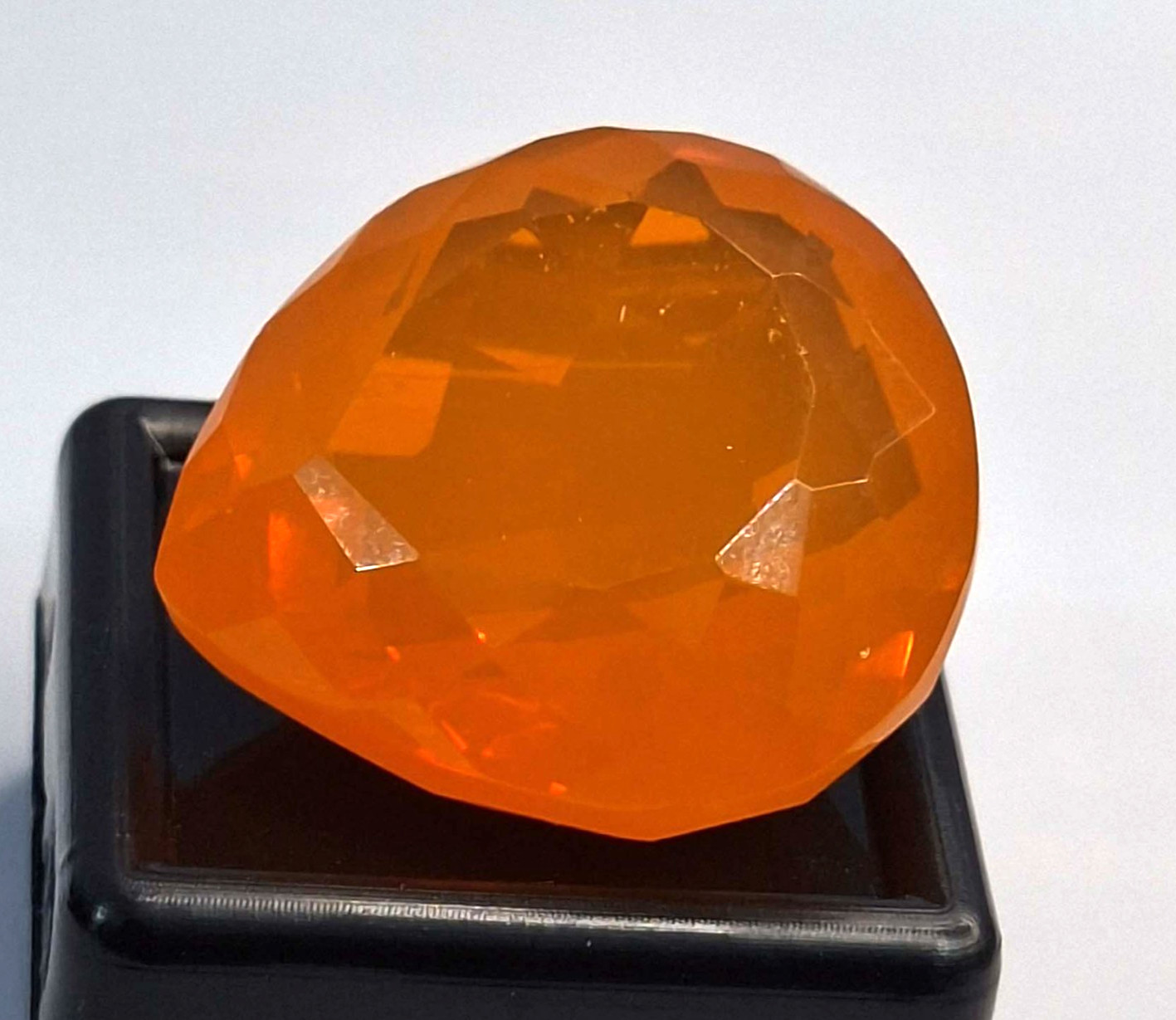 Australian Orange Welo Opal 58-60 Ct Pear Cut Natural Loose Gemstone SP253