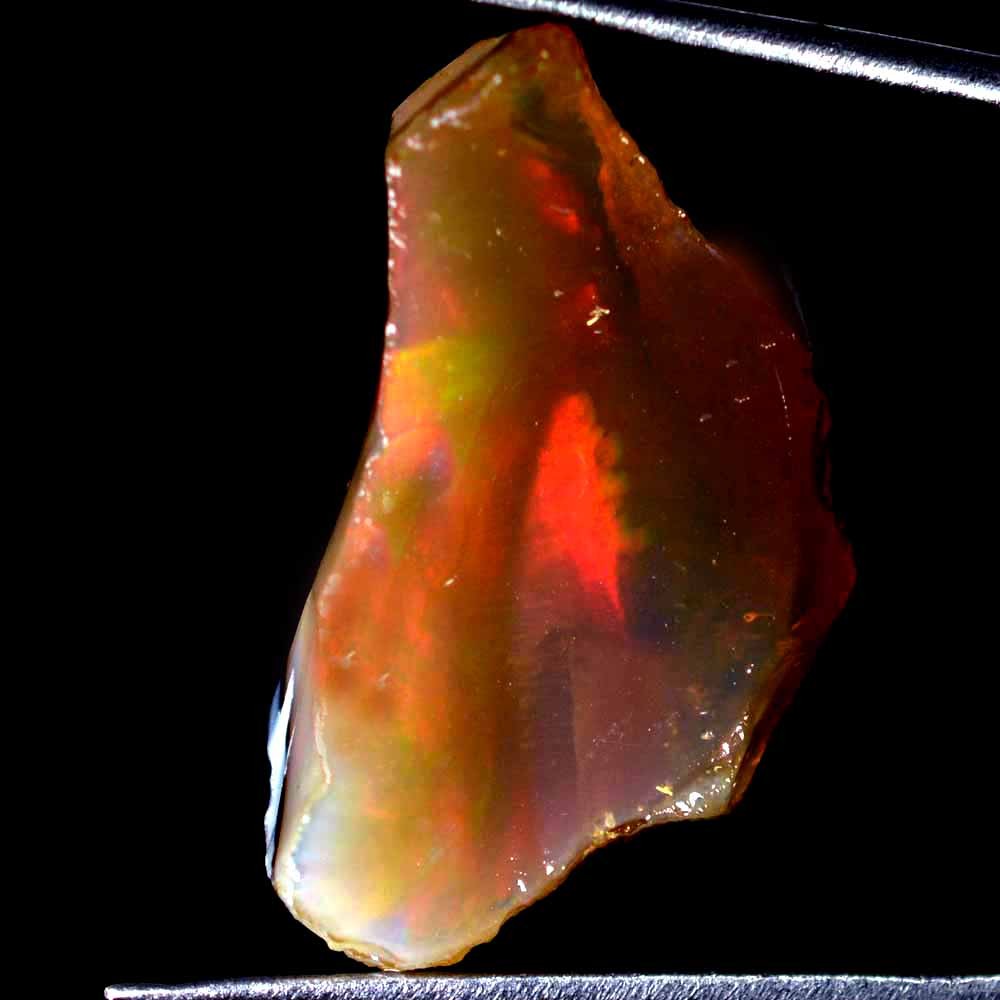 13.90 Cts 100% Natural Ethiopian Opal Rough Play Of Color Cabochon Gemstone FD68