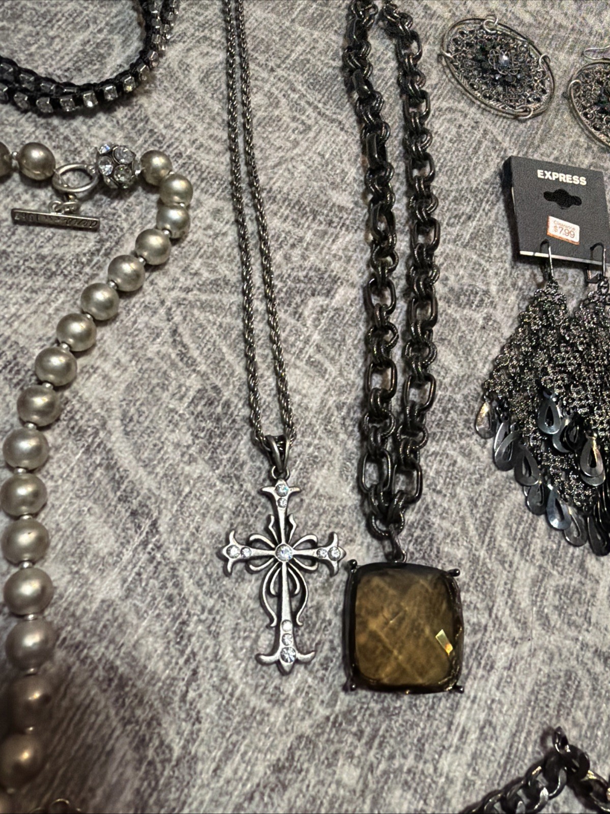 20 Lot Gothic Inspired Costume Jewelry Romance Core Goth Black Emo Renaissance