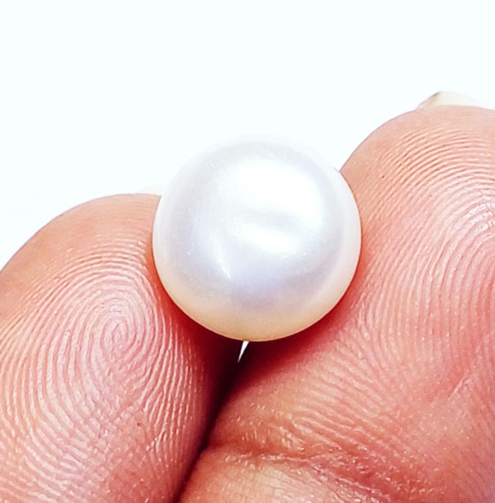 100% Natural White Pearl 5.75 Ct Certified Loose Gemstone With Free Gift