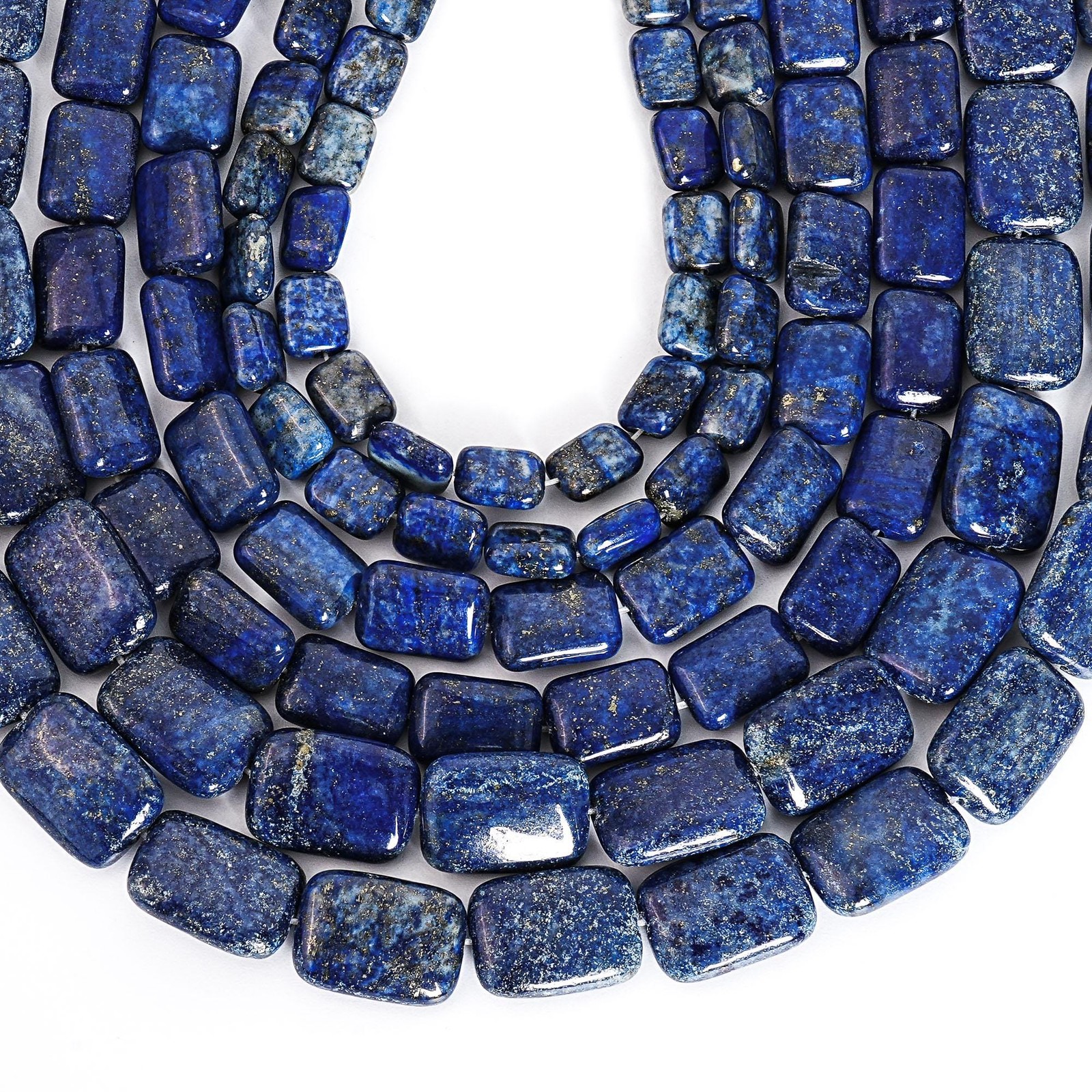 Blue Lapis Lazuli Beads Grade AAA Rectangle Loose Beads 8X10MM 10X14MM 13X18MM