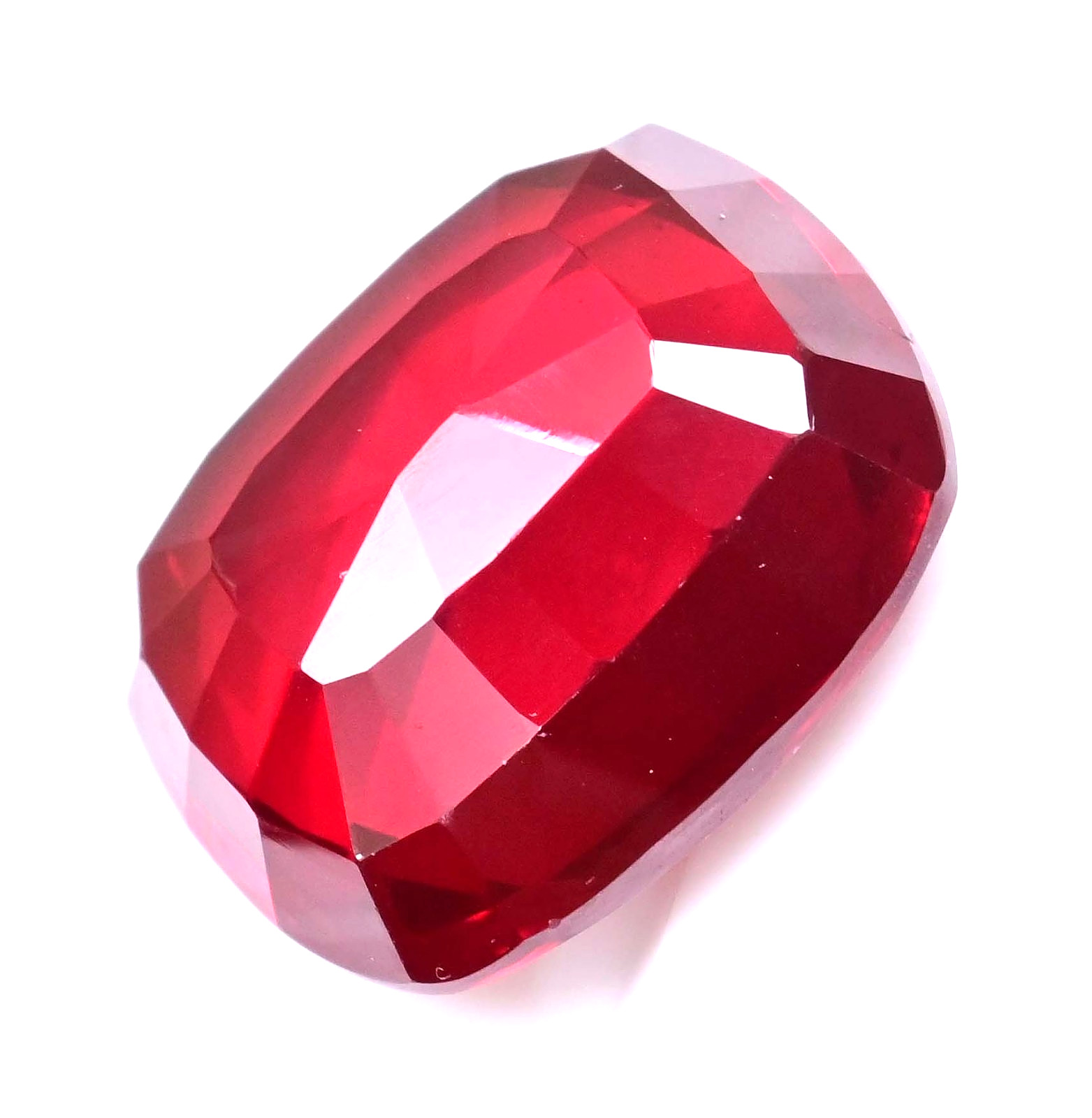 80.85 Ct Natural Mozambique Blood Red Ruby Certified Stunning Cushion Gemstone
