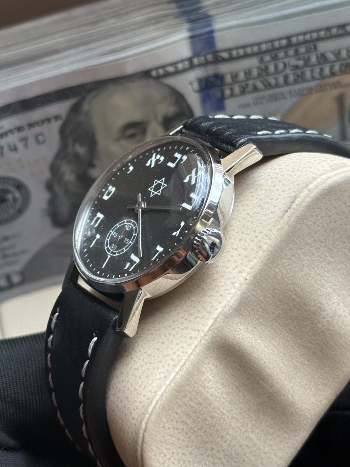 Watch Mechanical David Star Hebrew USSR Russian Pobeda Vintage Jewish Judaism