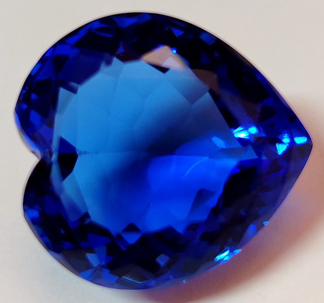 AAA+ 84.65 Ct. Large Blue Sapphire Beautiful Heart Loose Gemstone Gift for Women