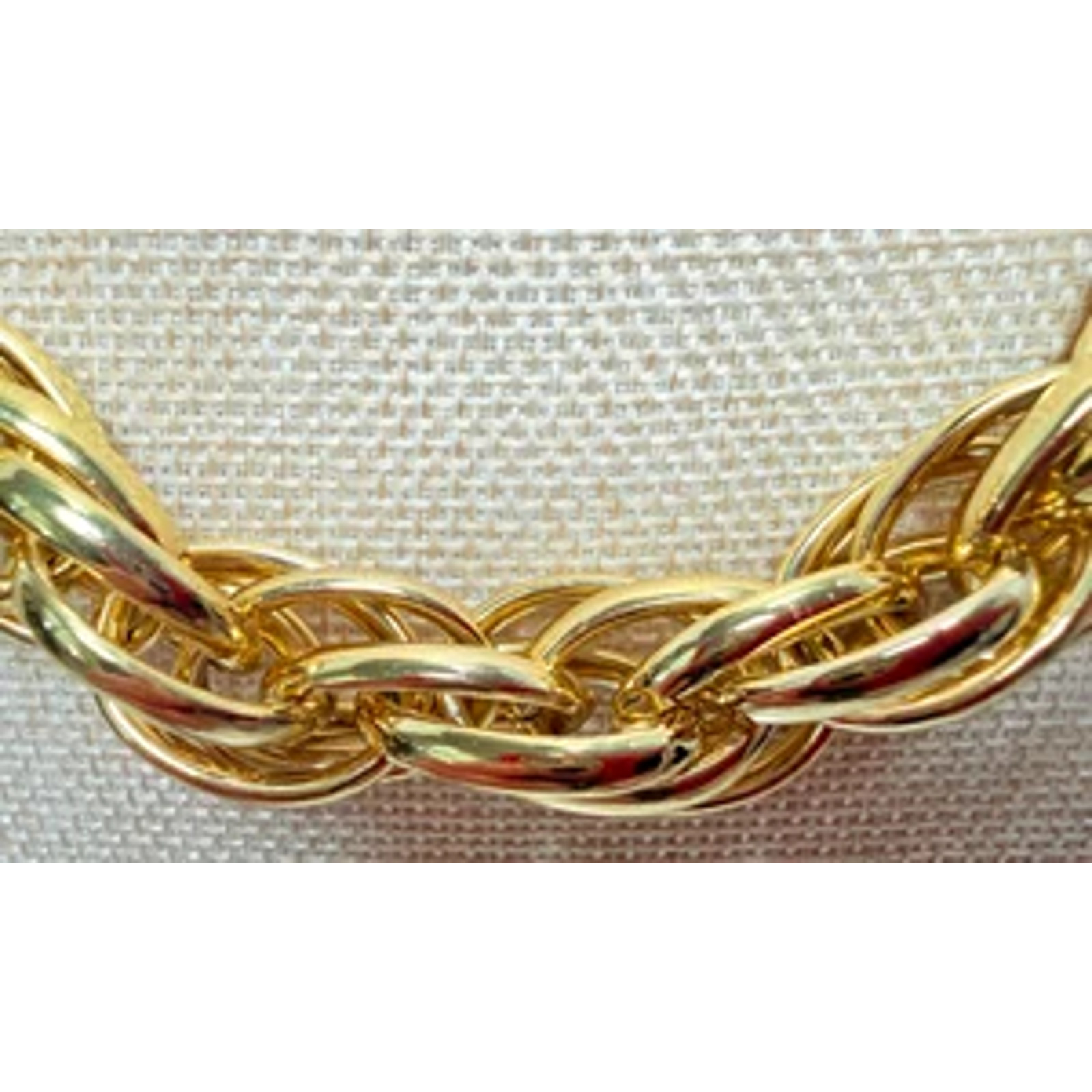 1980s 1AR by UnoAerre 18k Gold-Plated Triple Link Necklace