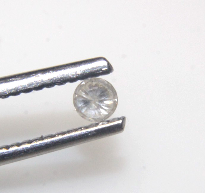 0.11CTS NATURAL REAL RARE WHITE ROUND SOLITAIRE DIAMOND 3.16-3.18×1.88MM