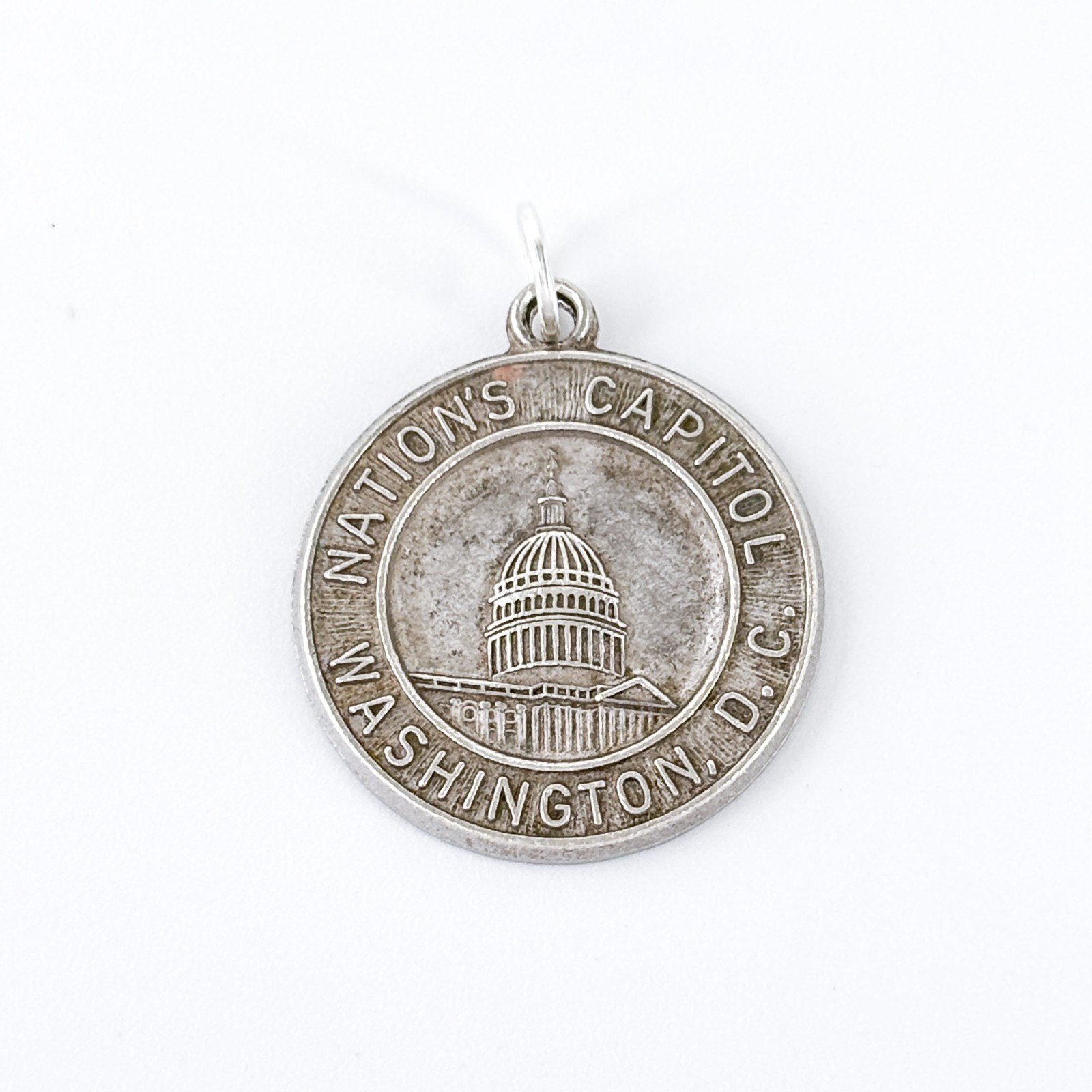 Sterling Silver 925 Washington D.C. Capitol Pendant | Vintage Kinney Prov RI
