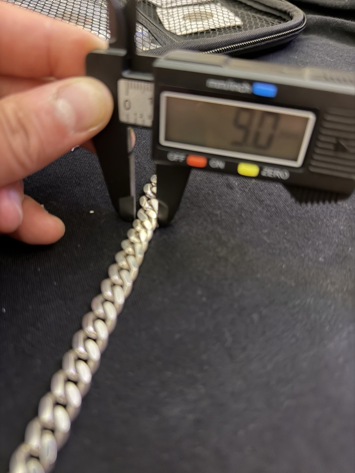 925 Sterling Silver Solid 38.6grams Miami Cuban Link Bracelet 9mm