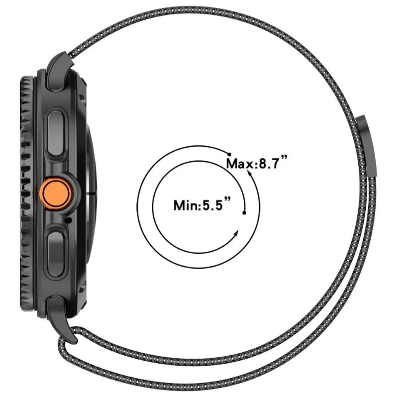 Metal Milanese Loop Band+TPU Case for Samsung Galaxy Watch 8 40/44mm & 8 Classic