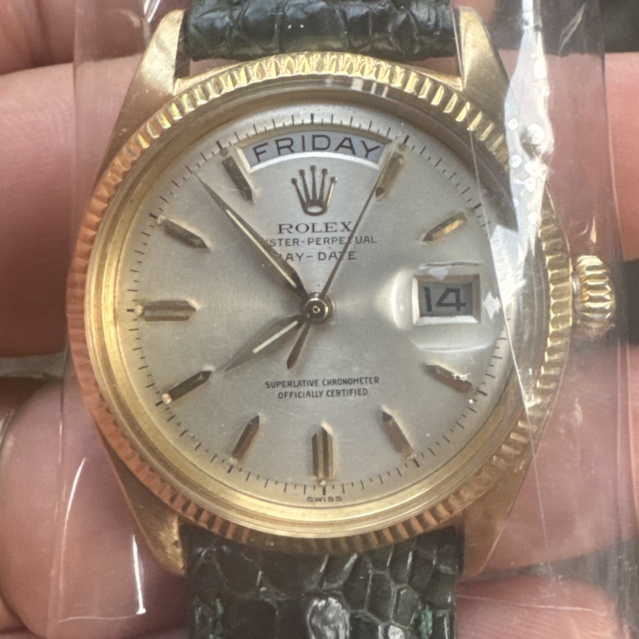 Rolex Day-Date 18k vintage Rolex 1958-59 Ref. 6611 running great
