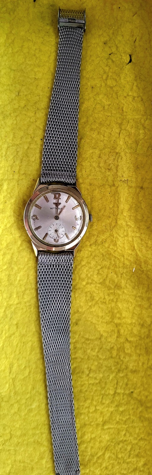 WITTNAUER /Longines WATCH- 1OK RPG BEZEL- Milanese Mesh band made by Longines