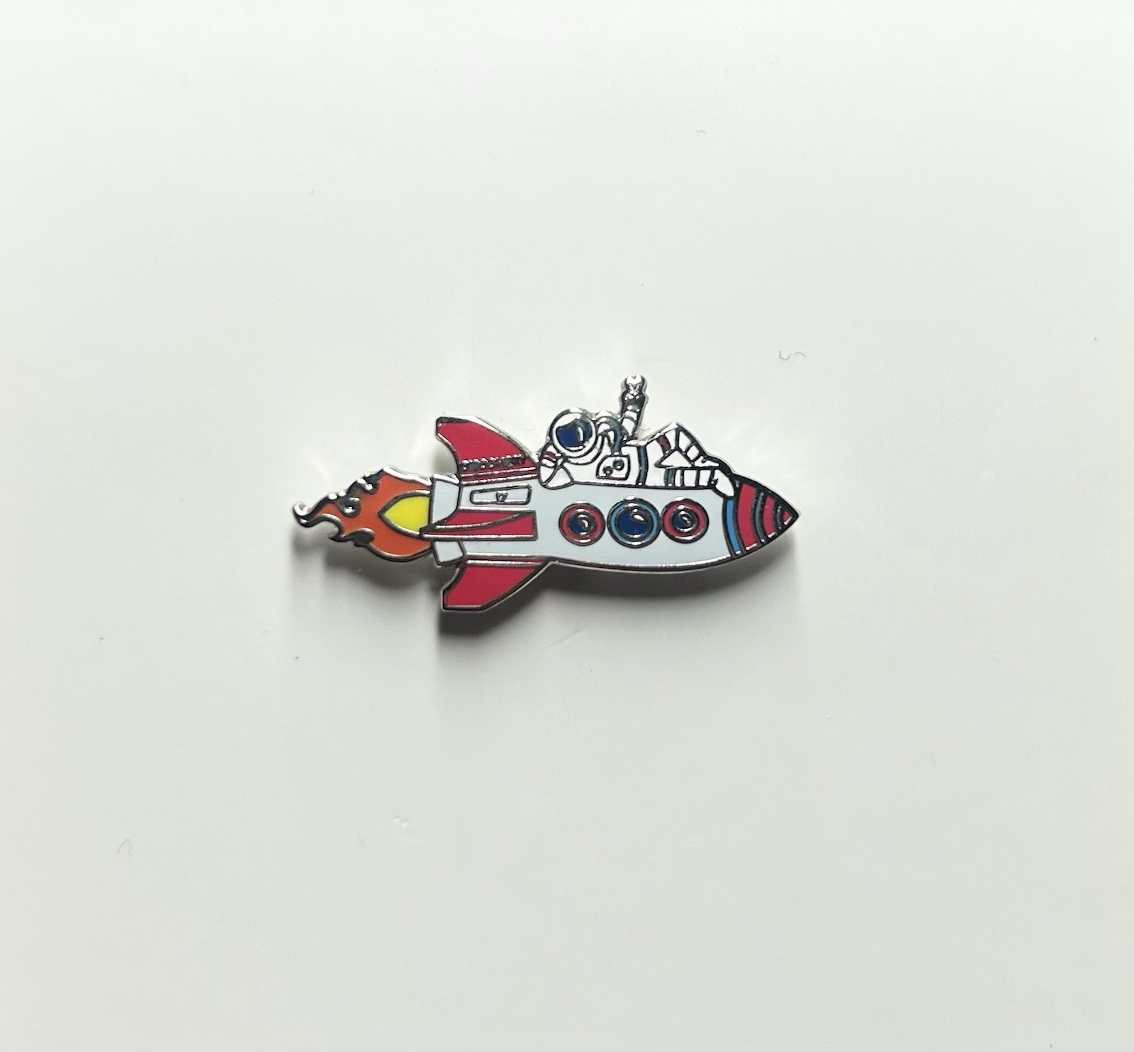 Cool Man on A Rocket Enamel Pin (Sold Out Collectors Item)
