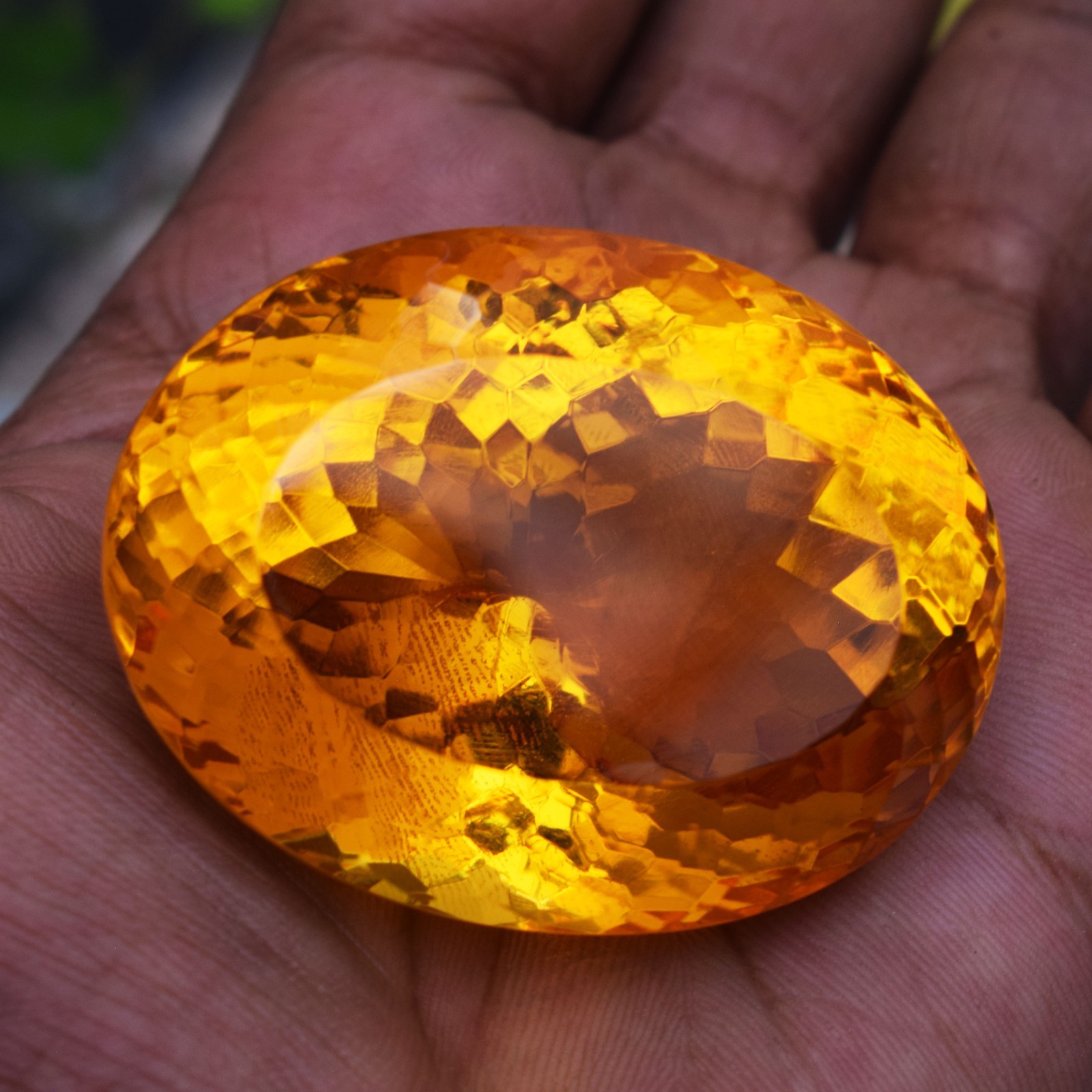 431.75 CT Flawless Yellow Orange Topaz Oval Cut Certified Loose Gemstone